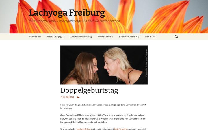 Screenshot of lachyoga-freiburg.de