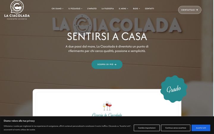 Screenshot of laciacolada.it