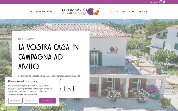 Screenshot of laciammaruca.it