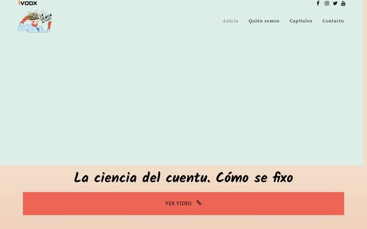 Screenshot of lacienciadelcuentu.com