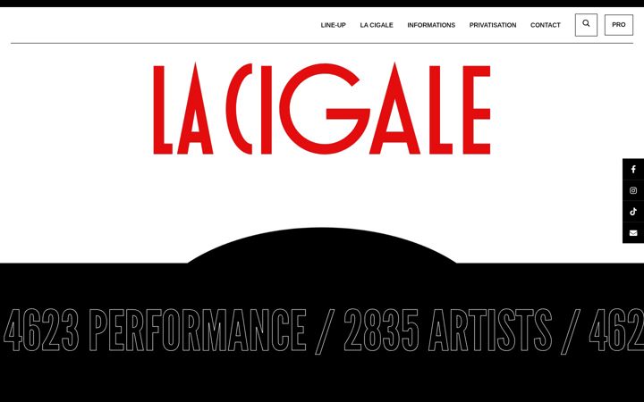 Screenshot of lacigale.fr