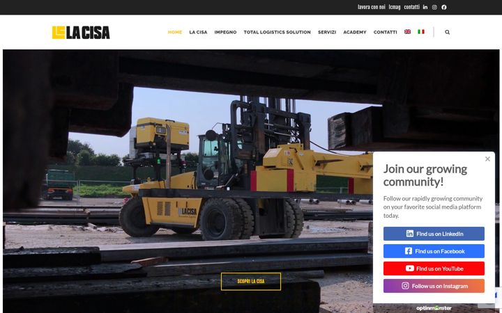 Screenshot of lacisa.com