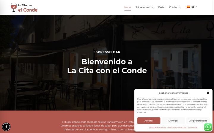 Screenshot of lacitaconelconde.com