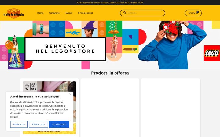 Screenshot of lacittadelmattoncino.it