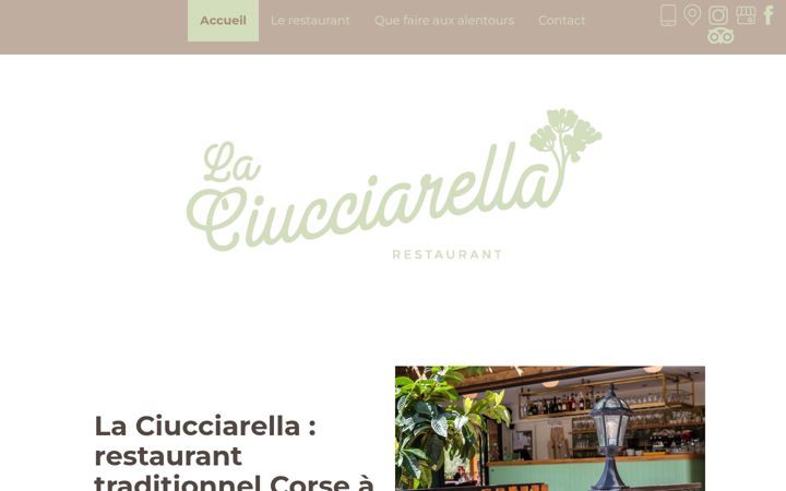 Screenshot of laciucciarella.fr