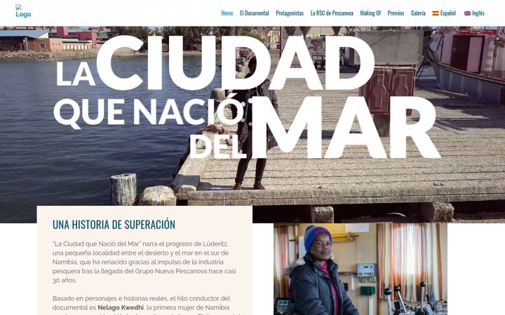 Screenshot of laciudadquenaciodelmar.com