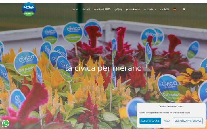 Screenshot of lacivicapermerano.eu