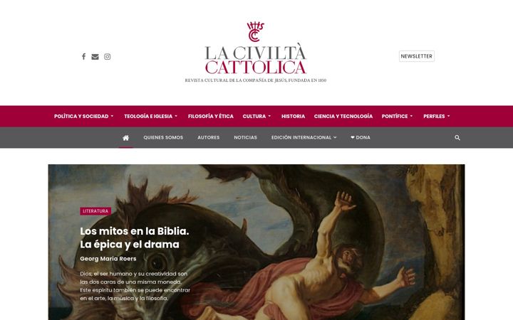 Screenshot of laciviltacattolica.es