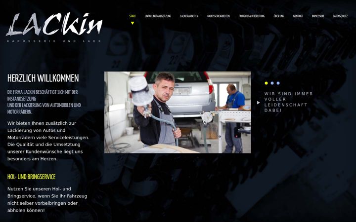 Screenshot of lack-in.de