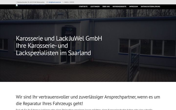 Screenshot of lack-juwel.de