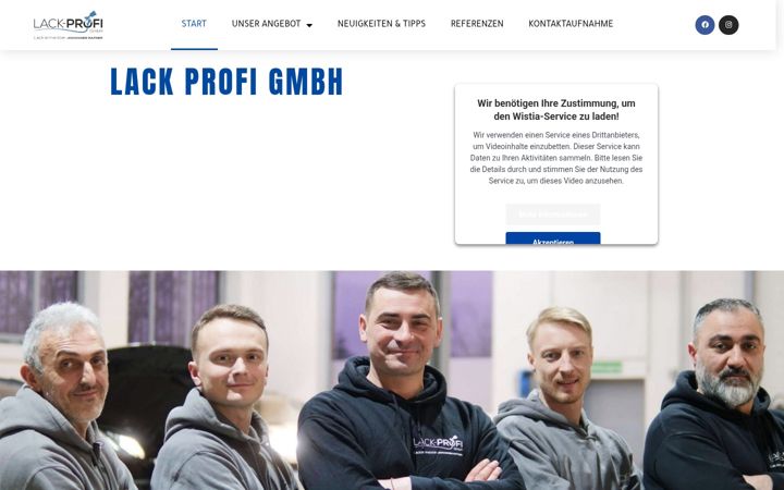Screenshot of lack-profi.com
