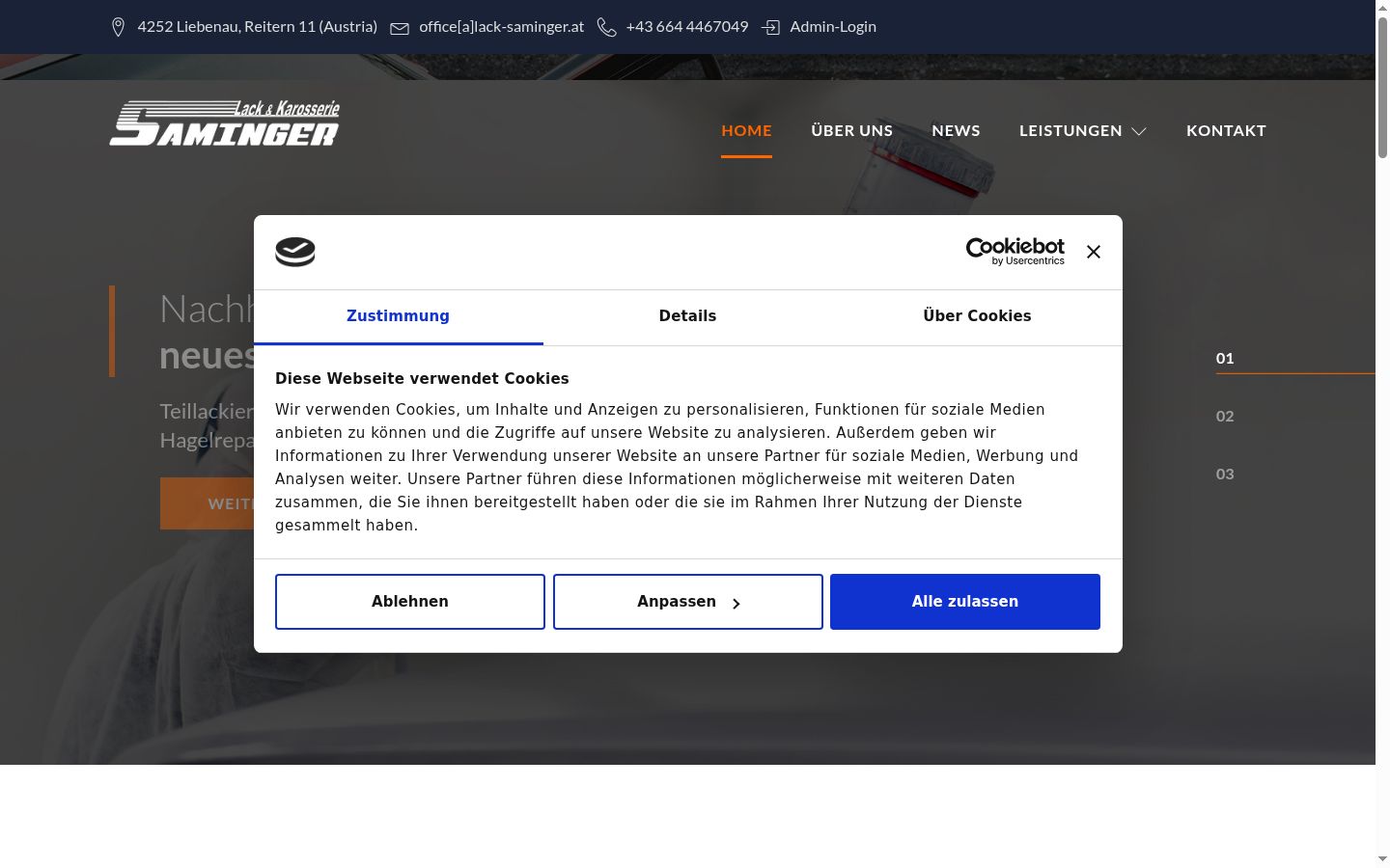 Screenshot tal-banner tal-kunsens muri qabel kwalunkwe interazzjoni