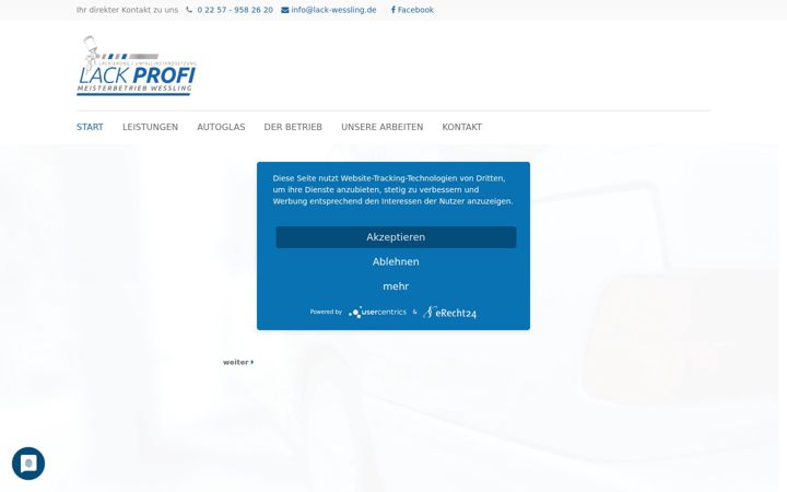 Screenshot of lack-wessling.de