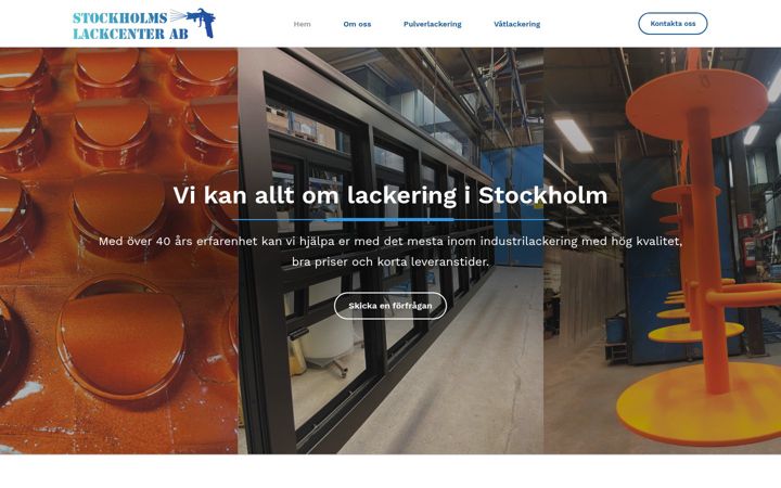 Screenshot of lackcenter.se