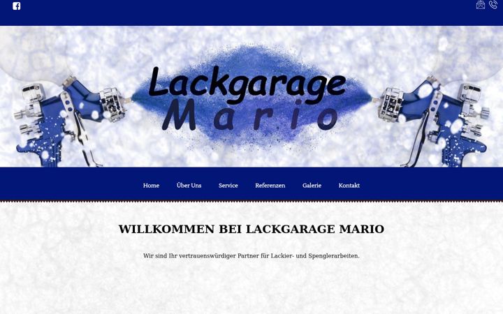 Screenshot of lackgarage-mario.at