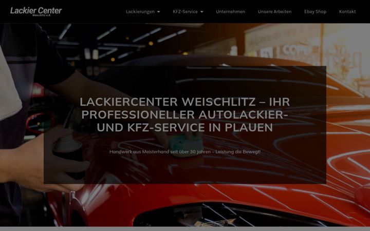 Screenshot of lackiercenter-weischlitz.de