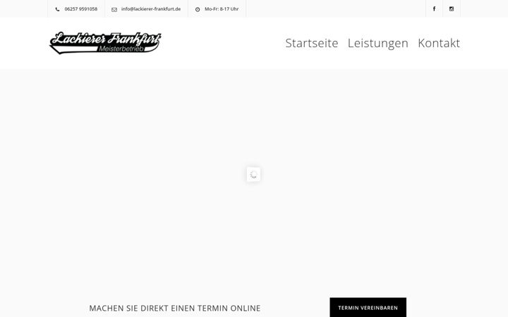 Screenshot of lackierer-frankfurt.de