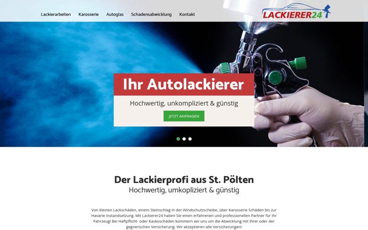 Screenshot of lackierer24.at