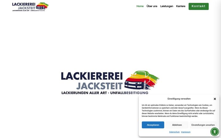 Screenshot of lackiererei-jacksteit.de