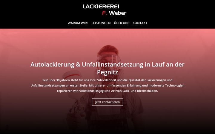 Screenshot of lackiererei-weber.de