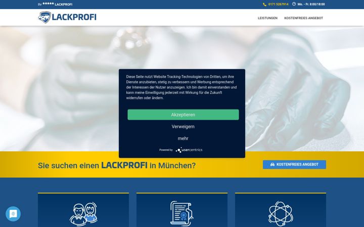 Screenshot of lackprofi.de