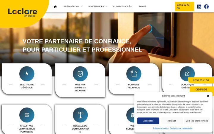 Screenshot of laclare-energies.fr