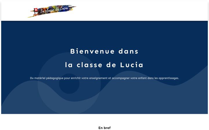 Screenshot of laclassedelucia.ch