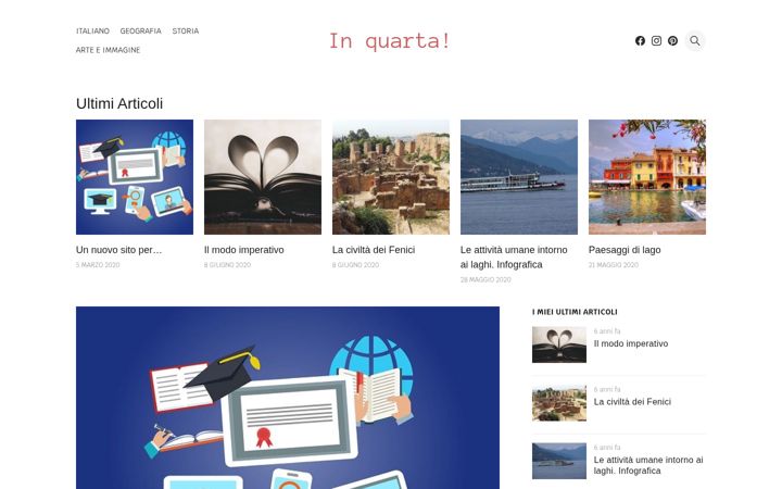 Screenshot of laclassequarta.altervista.org