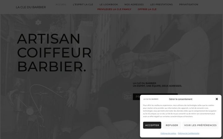 Screenshot of lacledubarbier.com