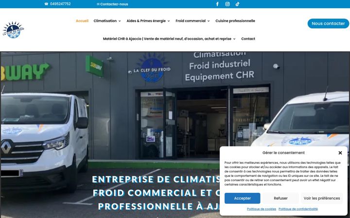 Screenshot of laclefdufroid.fr