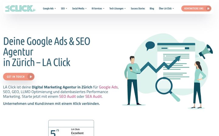 Screenshot of laclick.com