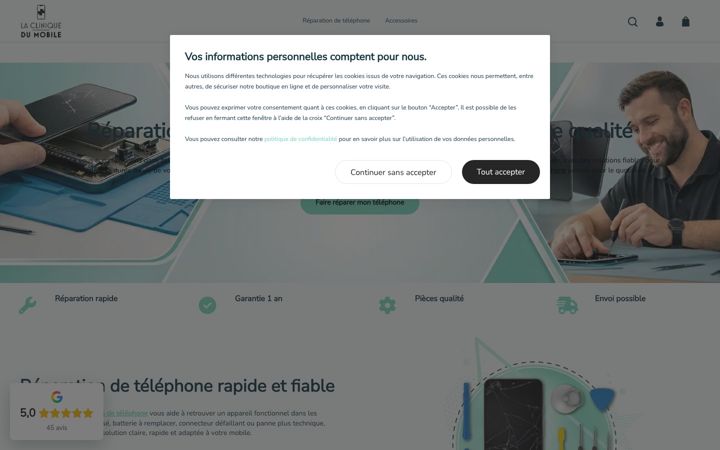 Screenshot of laclinique-dumobile.fr