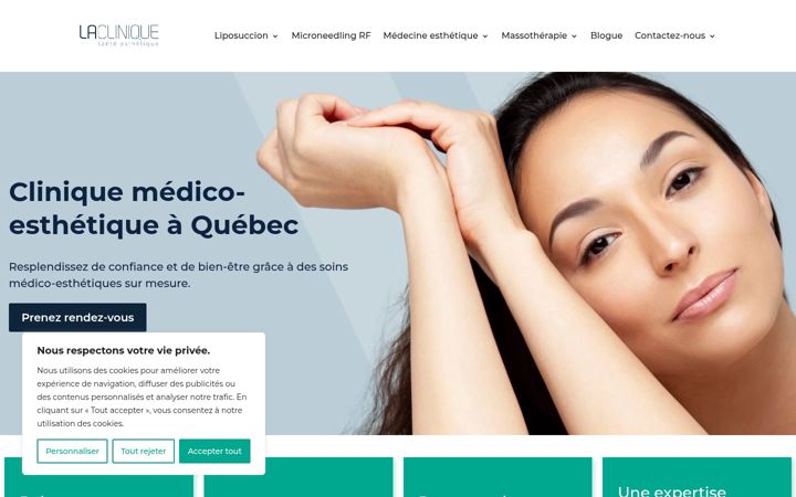 Screenshot of lacliniquese.com