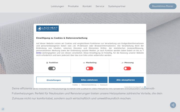 Screenshot of laco-heat.de