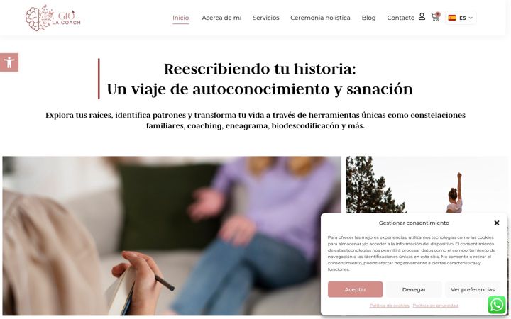 Screenshot of lacoachgio.com