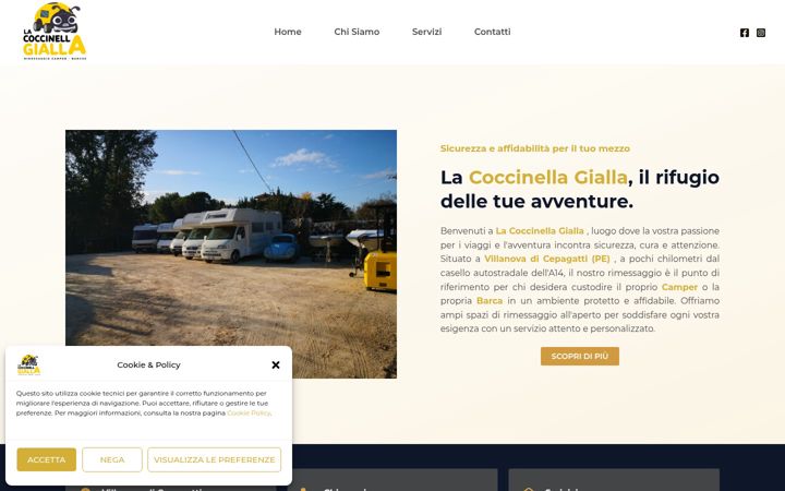 Screenshot of lacoccinellagialla.it