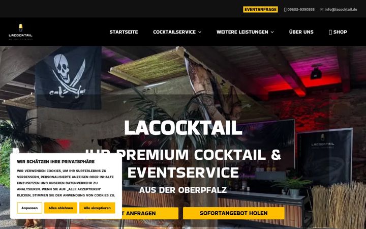 Screenshot of lacocktail.de