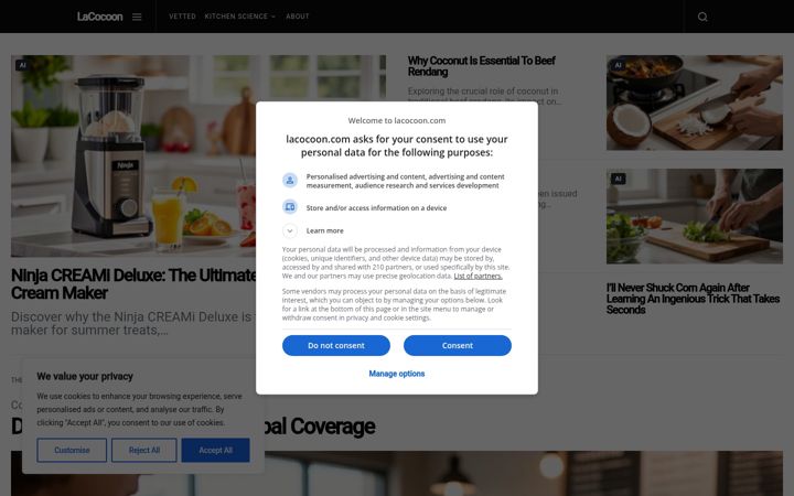 Screenshot of lacocoon.com