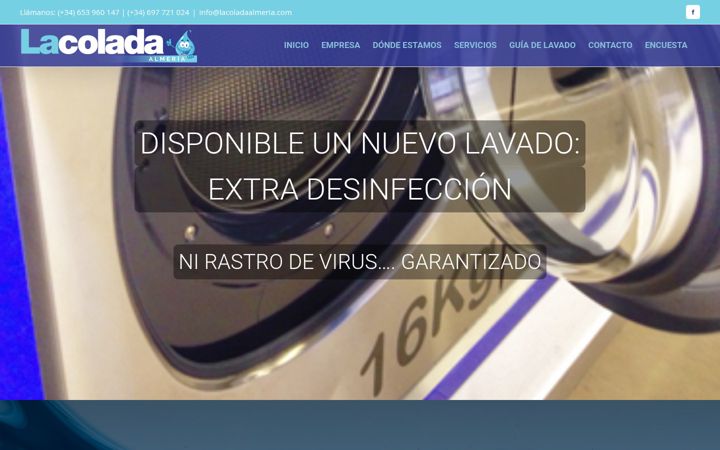 Screenshot of lacoladaalmeria.com