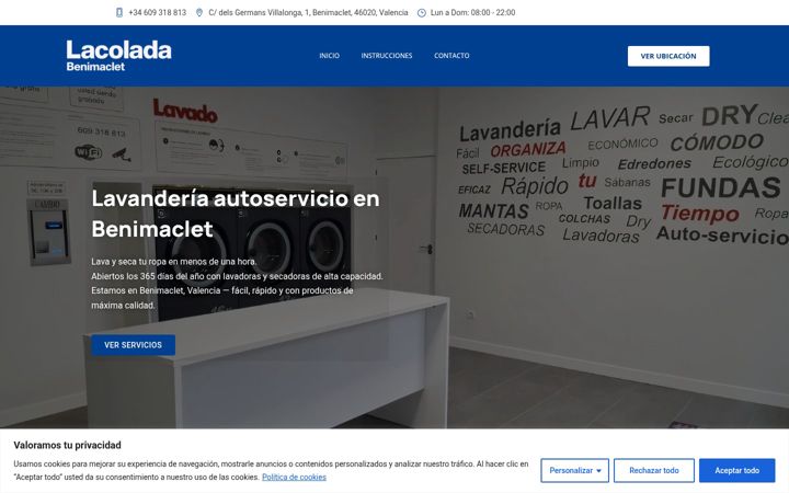 Screenshot of lacoladabenimaclet.es