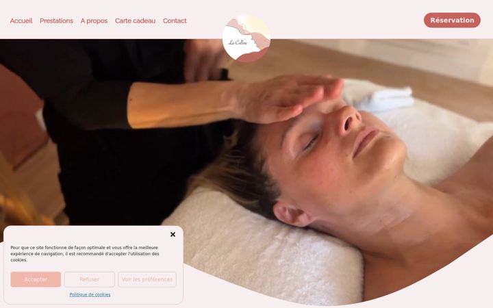 Screenshot of lacollinefacialiste.com