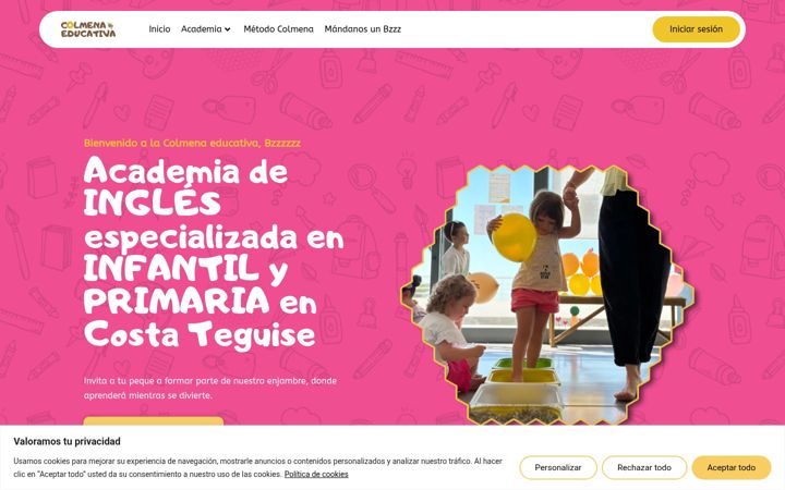 Screenshot of lacolmenaeducativa.com