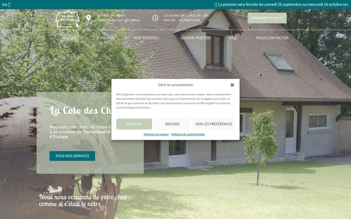 Screenshot of lacolodeschats.com