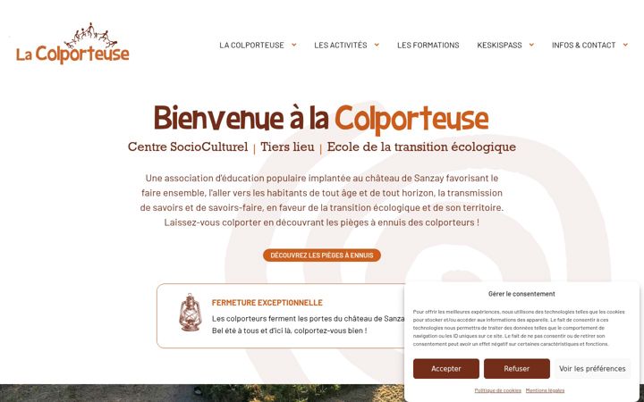 Screenshot of lacolporteuse.net