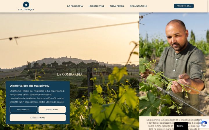 Screenshot of lacombarbia.it