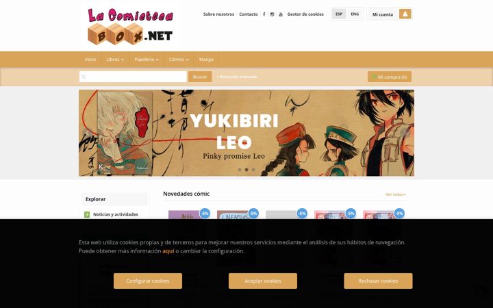 Screenshot of lacomictecabox.net