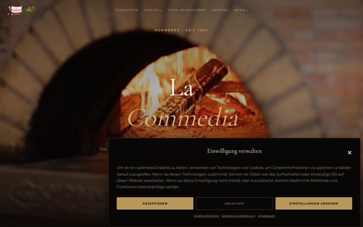 Screenshot of lacommedia.de