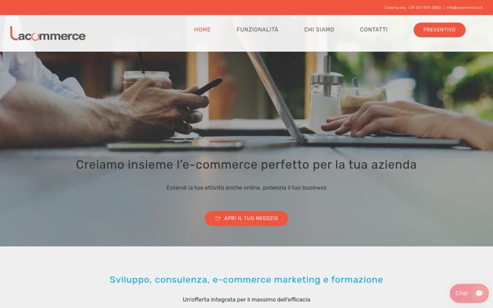 Screenshot του lacommerce.it