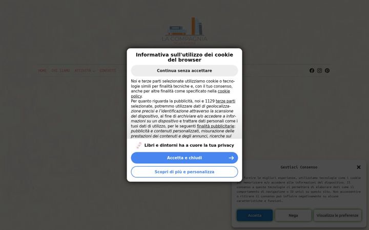 Screenshot of lacompagniadelleparole.altervista.org