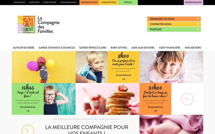 Screenshot of lacompagniedesfamilles.com